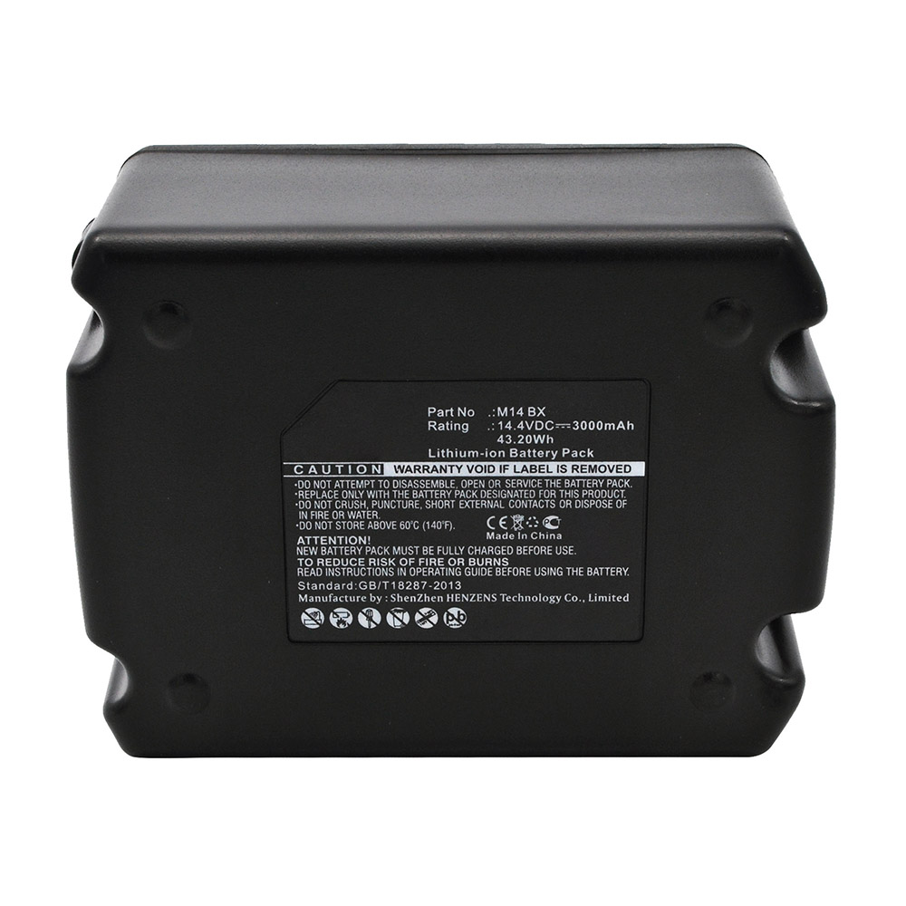 Synergy Digital Power Tool Battery, Compatible with M14 BX Power Tool Battery (14.4V, Li-ion, 3000mAh)