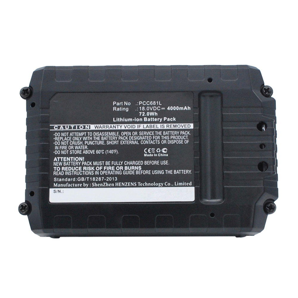 Synergy Digital Power Tool Battery, Compatible with PCC680L Power Tool Battery (18V, Li-ion, 4000mAh)