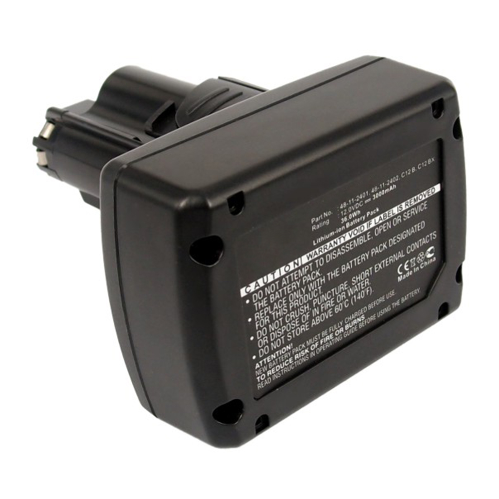Synergy Digital Power Tool Battery, Compatible with Milwaukee C12 B Power Tool Battery (Li-ion, 12V, 3000mAh)