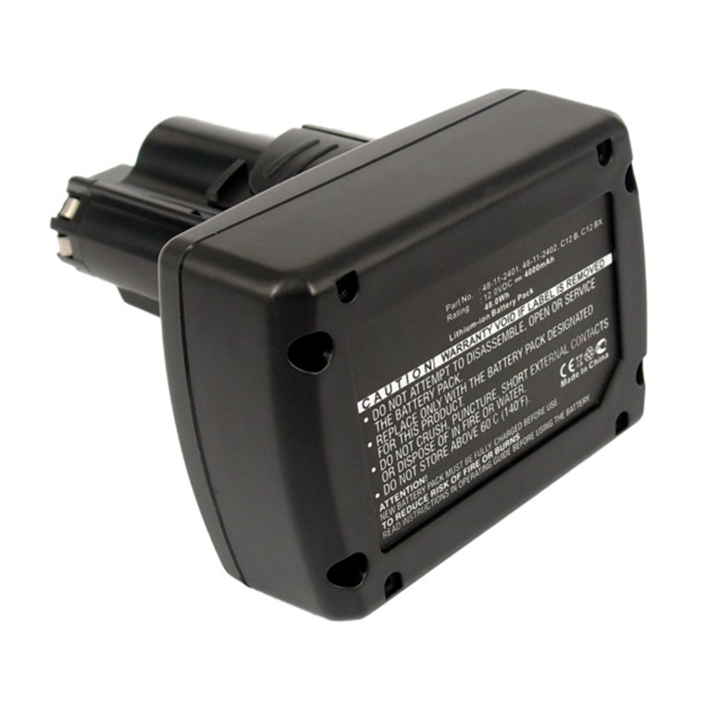 Synergy Digital Power Tool Battery, Compatible with Milwaukee C12 B Power Tool Battery (Li-ion, 12V, 4000mAh)