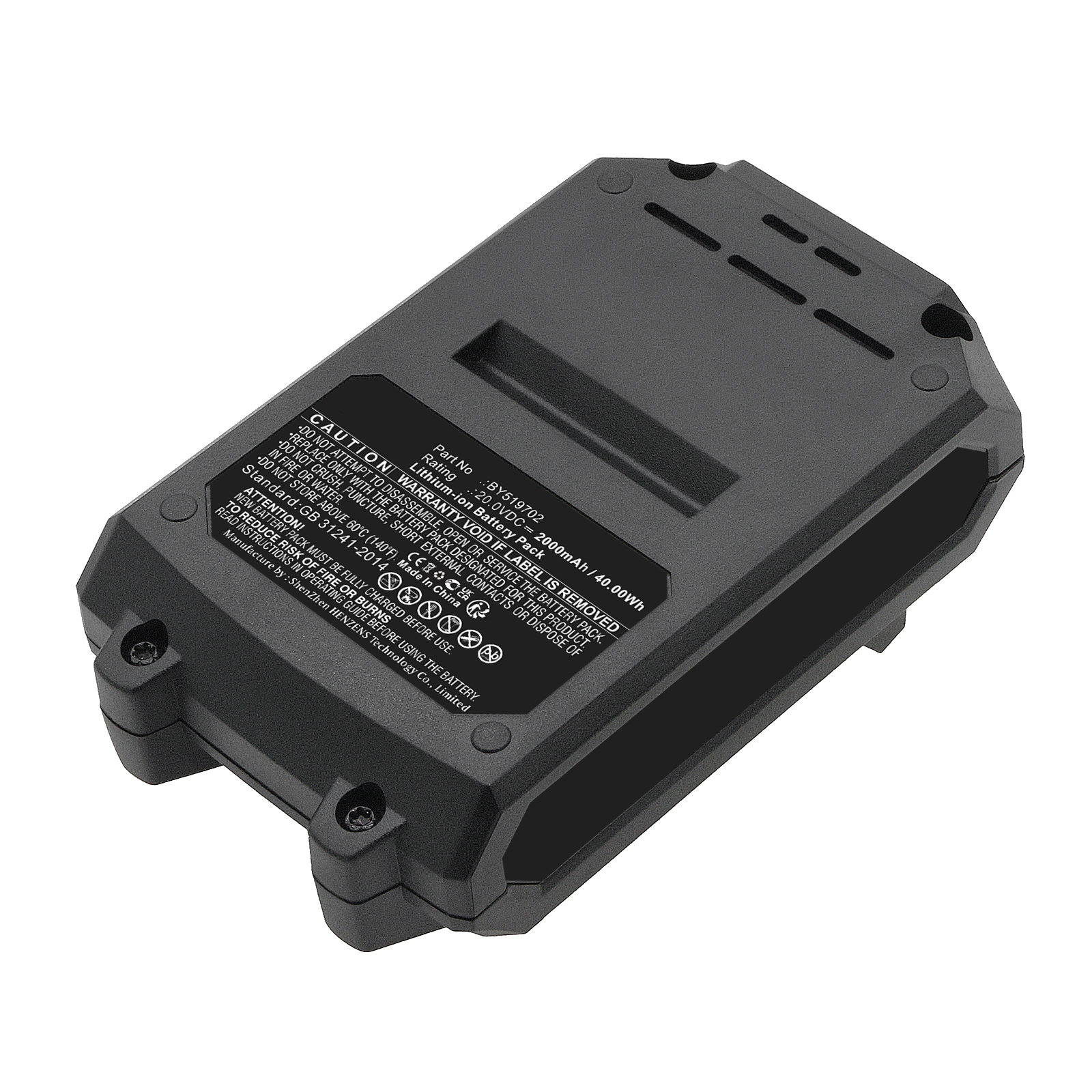 Synergy Digital Power Tool Battery, Compatible with Skil BY519702 Power Tool Battery (Li-ion, 20V, 2000mAh)