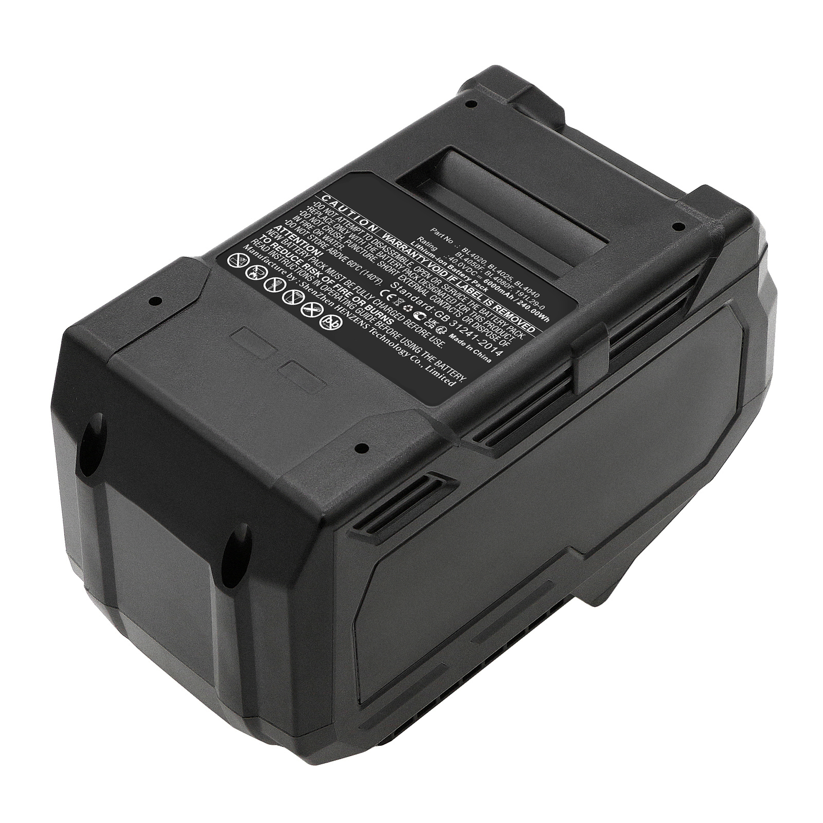 Synergy Digital Power Tool Battery, Compatible with Makita BL4020 Power Tool Battery (Li-Ion, 40V, 6000mAh)