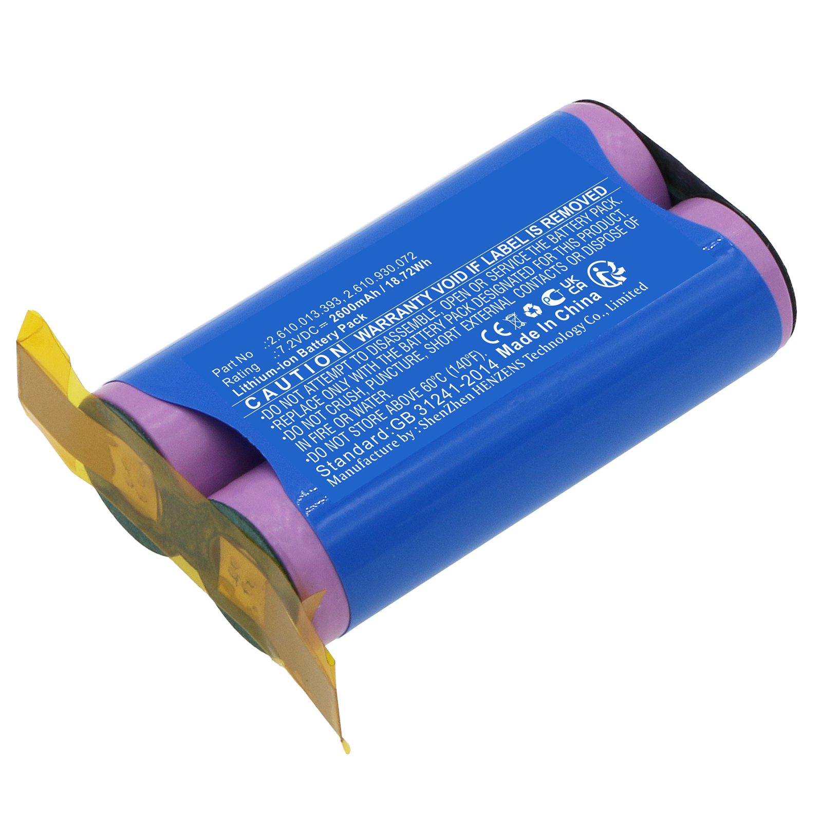 Synergy Digital Power Tool Battery, Compatible with DREMEL 2.610.013.393 Power Tool Battery (Li-ion, 7.2V, 2600mAh)
