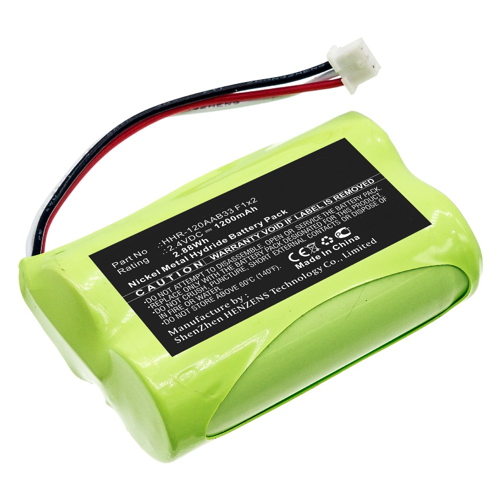 Synergy Digital Remote Control Battery, Compatible with Bang & Olufsen HHR-120AAB33 F1x2 Remote Control Battery (Ni-MH, 2.4V, 1200mAh)