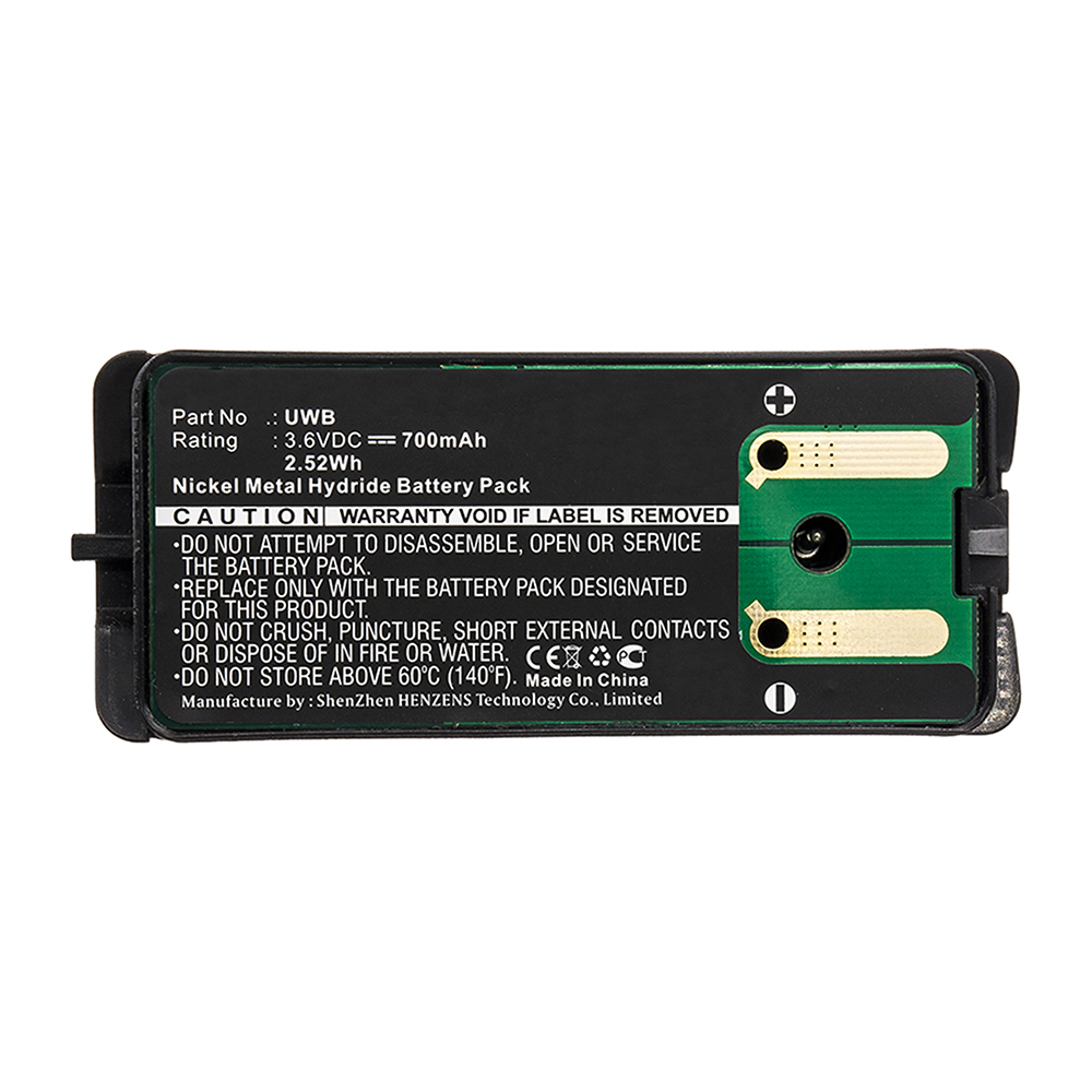 Synergy Digital Crane Remote Control Battery, Compatible with JAY UWB Crane Remote Control Battery (Ni-MH, 3.6V, 700mAh)