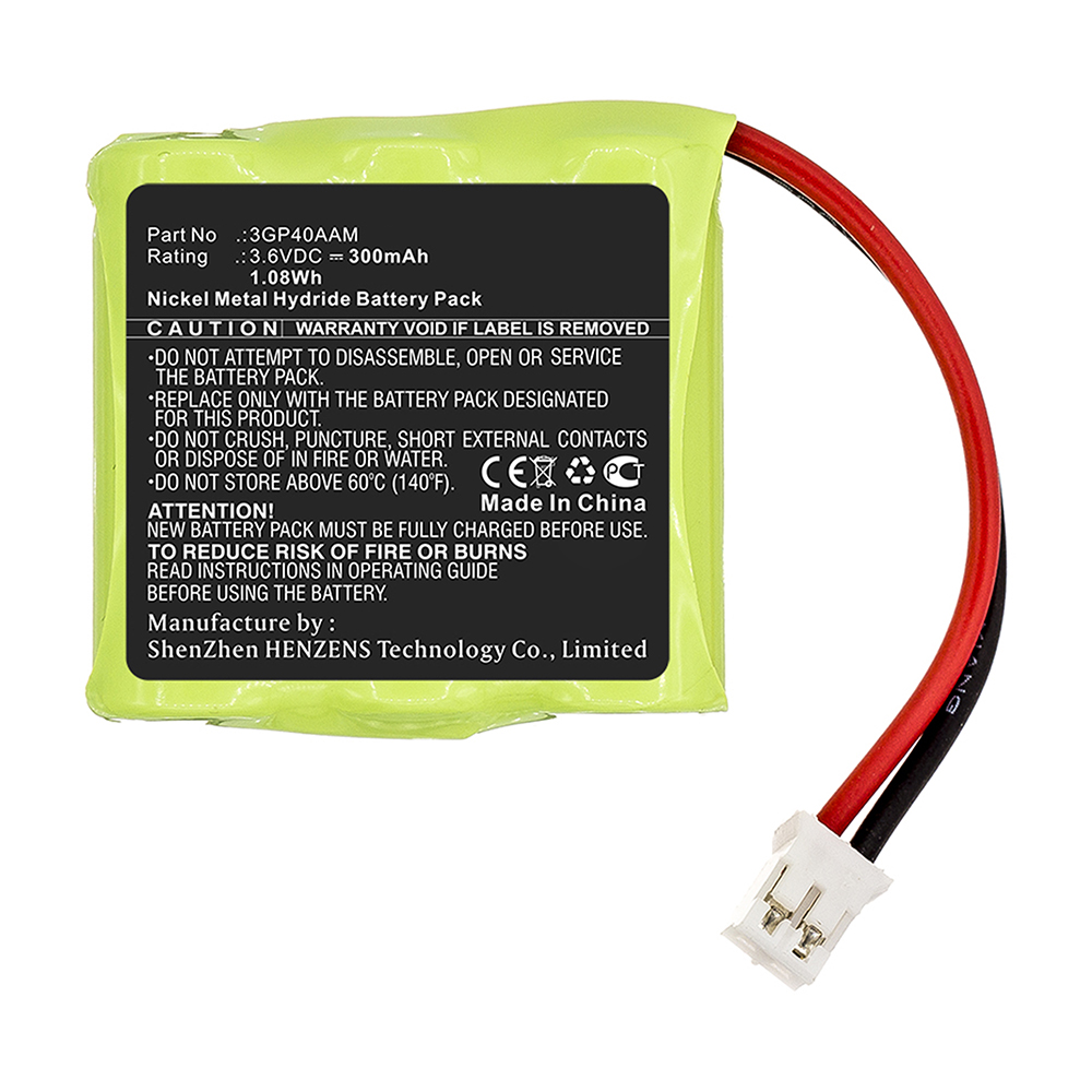 Synergy Digital Crane Remote Control Battery, Compatible with JAY 3GP40AAM Crane Remote Control Battery (Ni-MH, 3.6V, 300mAh)