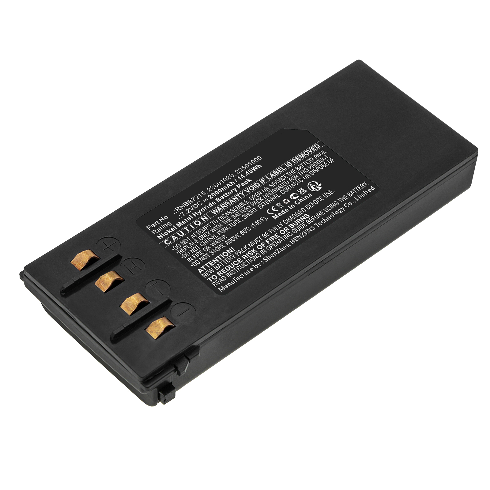 Synergy Digital Remote Control Battery, Compatible with NBB 2.250.1000 Remote Control Battery (Ni-MH, 7.2V, 2000mAh)