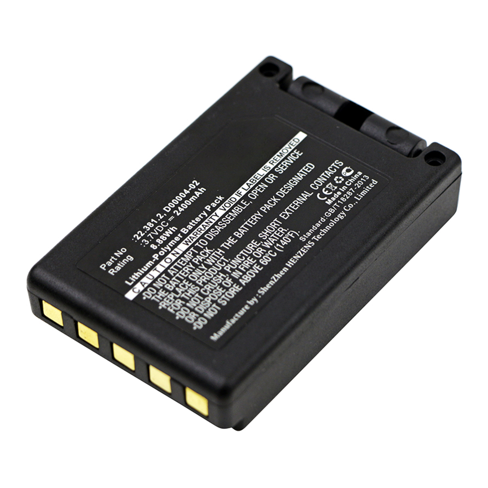 Synergy Digital Crane Remote Control Battery, Compatible with Teleradio 22.381.2 Crane Remote Control Battery (Li-ion, 3.7V, 2400mAh)