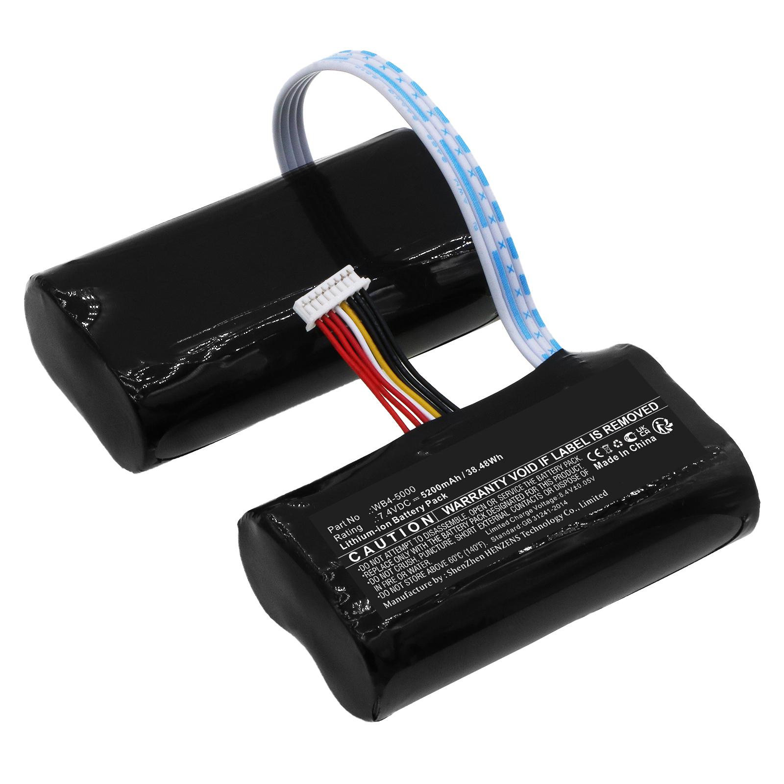 Synergy Digital Remote Control Battery, Compatible with DJI WB4-5000 Remote Control Battery (Li-ion, 7.4V, 5200mAh)