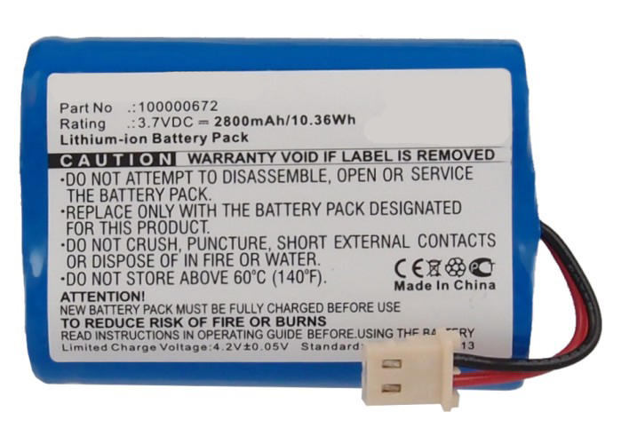Synergy Digital Programmable Logic Controller (PLC) Battery, Compatible with LifeShield 100000672 Programmable Logic Controller (PLC) Battery (3.7V, Li-ion, 2800mAh)