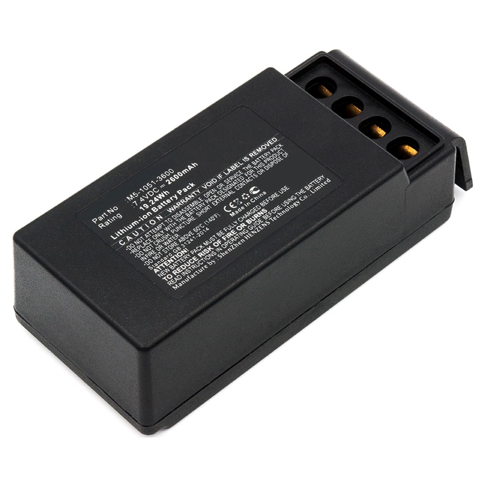 Synergy Digital Crane Remote Control Battery, Compatible with Cavotec M9-1051-3600 EX, MC-3, MC-3000 Crane Remote Control Battery (7.4, Li-ion, 2600mAh)