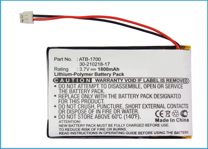 Synergy Digital Remote Control Battery, Compatible with RTI T3V, T3-V, T3-V+ Remote Control Battery (3.7, Li-ion, 1800mAh)