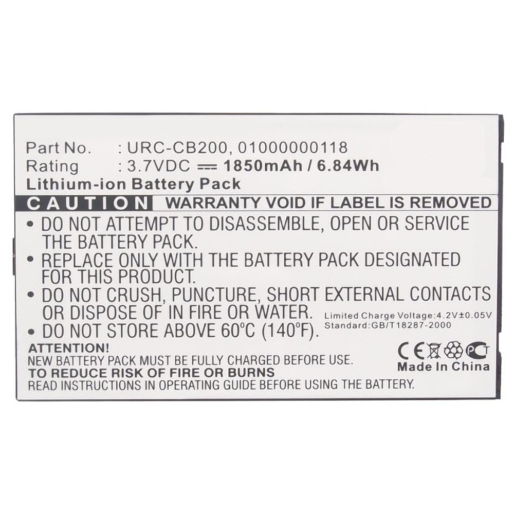 Synergy Digital Remote Control Battery, Compatible with Sonos CB200, CB200WR1, Controller 200, Controller CB200, Controller CR200, CR200 Remote Control Battery (3.7, Li-ion, 1850mAh)