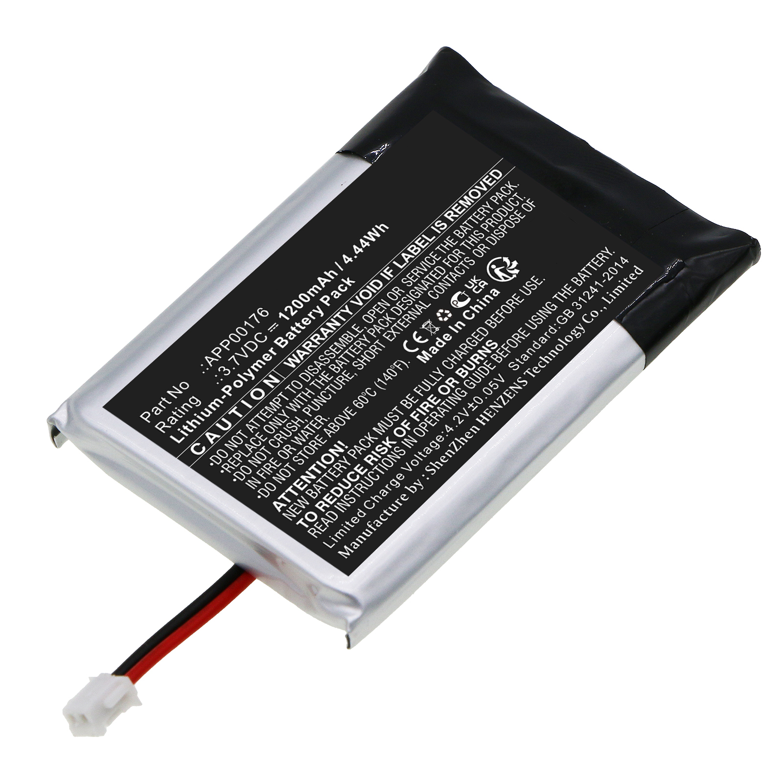Synergy Digital Remote Control Battery, Compatible with MINN KOTA APP00176 Remote Control Battery (Li-Pol, 3.7V, 1200mAh)
