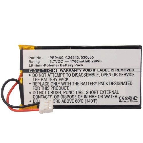 Synergy Digital Remote Control Battery, Compatiable with Philips 530065, C29943, PB9400 Remote Control Battery (3.7V, Li-Pol, 1700mAh)