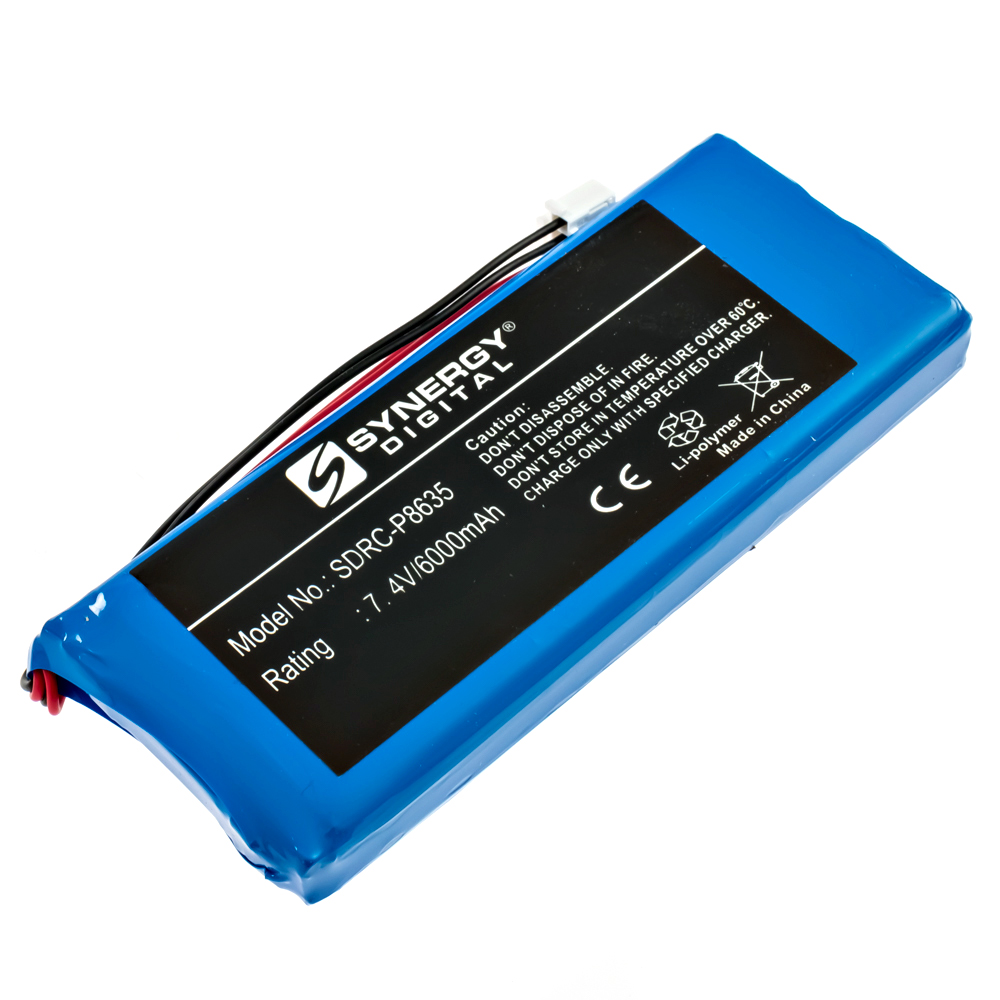 Synergy Digital Remote Controller Battery, Compatible with DJI 1650120, GL300C, GL300E, GL300F Remote Control Battery (7.4V, Li-Pol, 6000mAh)