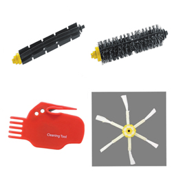 Roomba 600, 700 Series Accessory Kit - Includes, Beater Brush, Bristle Brush, Bristle/Beater Brush Cleaning Tool, Side Brush - iRobot Replacement Filter & Brushes Kit