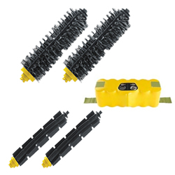 Roomba 700 Series Accessory Kit - Includes A Battery, 2 Beater Brush, 2 Bristle Brush - iRobot Replacement Battery & Brushes Kit