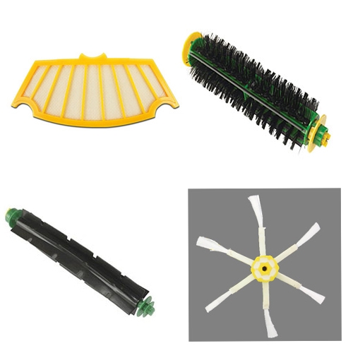 Roomba 500 Series Accessory Kit - Includes, Beater Brush, Bristle Brush, Side Brush, & Filter - iRobot Replacement Filter & Brushes Kit