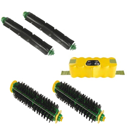 Roomba 500 Series Accessory Kit - Includes A Battery, 2 Beater Brush, 2 Bristle Brush - iRobot Replacement Battery & Brushes Kit