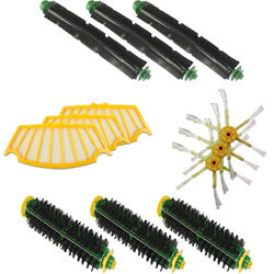 Roomba 500 Series Accessory Kit - Includes 3 Beater Brush, 3 Bristle Brush, 3 Filters, 3 Side Brushes - iRobot Replacement Filters & Brushes Kit