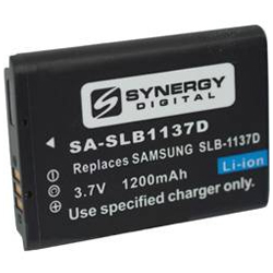 SDSLB1137D Lithium-Ion Battery - Rechargeable Ultra High Capacity (3.7V 1200 mAh) - Replacement for Samsung SLB-1137D Battery
