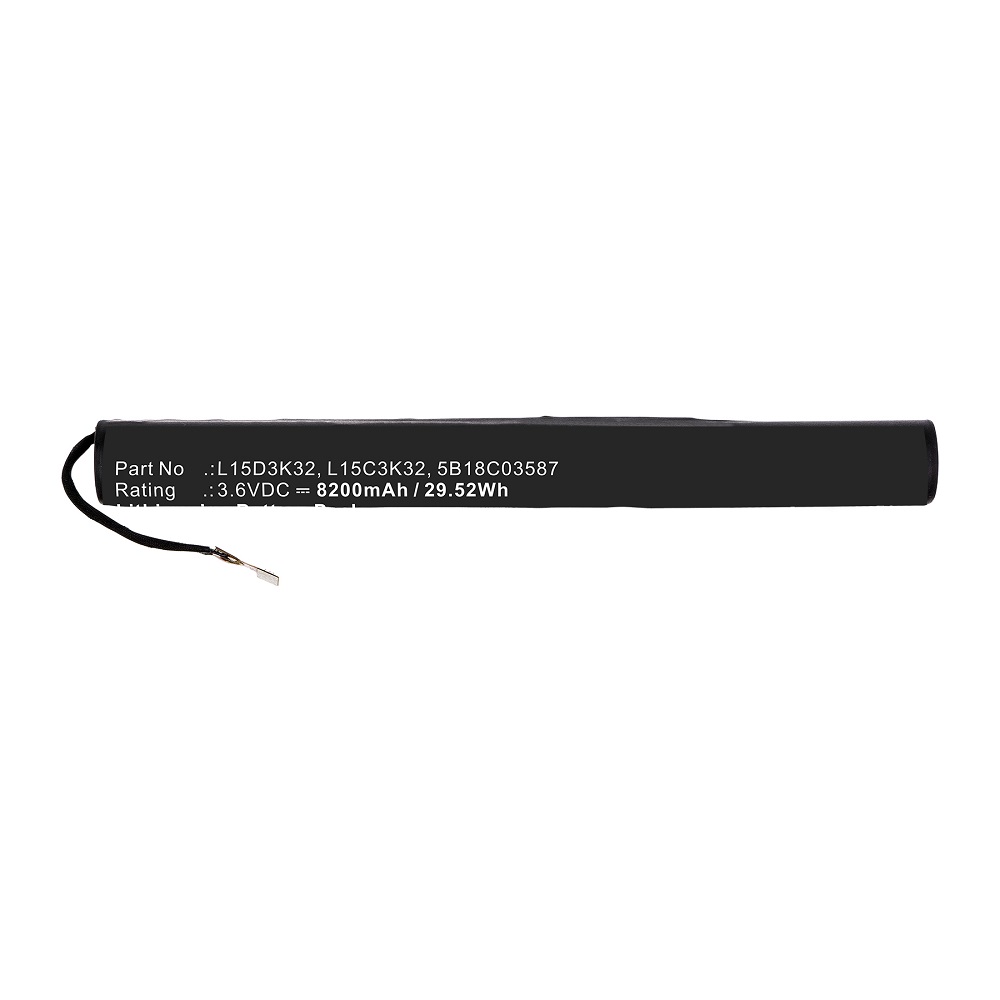 Synergy Digital Tablet Battery, Compatible with Lenovo L15C3K32 Tablet Battery (Li-ion, 3.6V, 8200mAh)