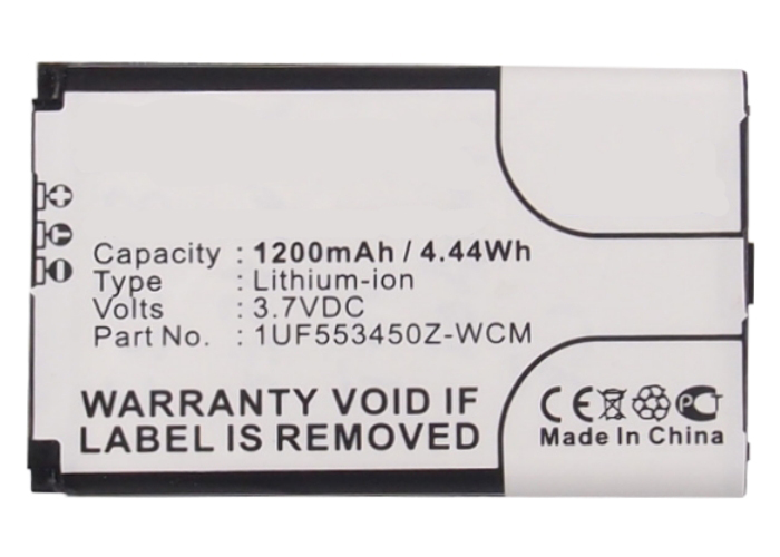 Synergy Digital Tablet Battery, Compatiable with Bamboo 1UF553450Z-WCM, ACK-40403, B056P036-1004, F1134J-711, SLA-A328 Tablet Battery (3.7V, Li-ion, 1200mAh)