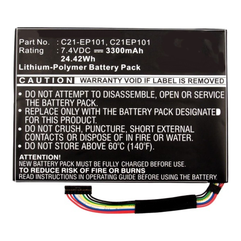 Synergy Digital Tablet Battery, Compatible with Asus C21EP101, C21-EP101, C22-EP101 Tablet Battery (Li-Pol, 7.4V, 3300mAh)