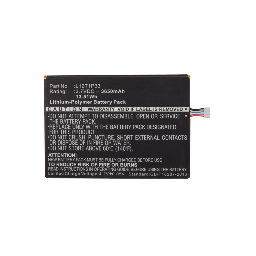 Synergy Digital Tablet Battery, Compatible with Lenovo L12D1P31 Tablet Battery (Li-Pol, 3.7V, 3650mAh)