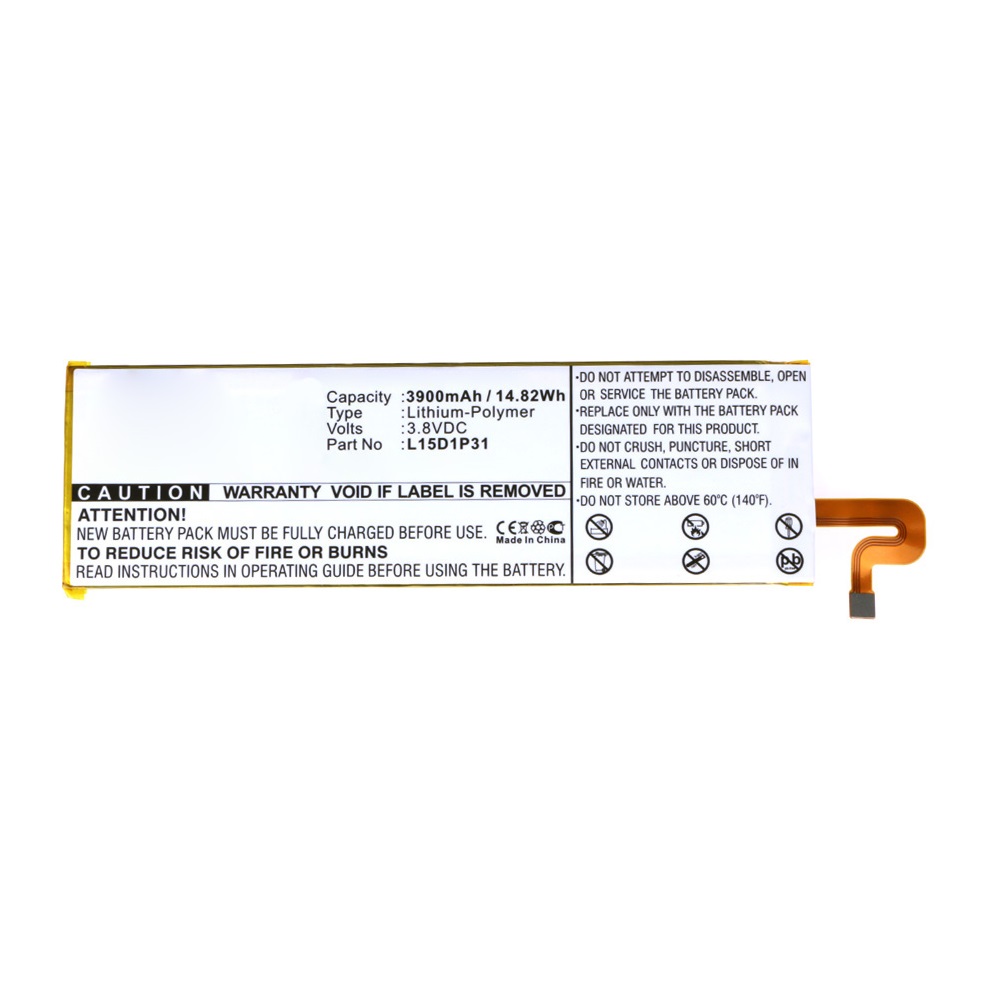 Synergy Digital Tablet Battery, Compatible with Lenovo L15D1P31 Tablet Battery (Li-Pol, 3.8V, 3900mAh)