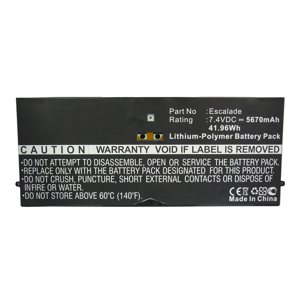 Synergy Digital Tablet Battery, Compatible with 2ICP5/94/104 Tablet Battery (7.4V, Li-Pol, 5670mAh)