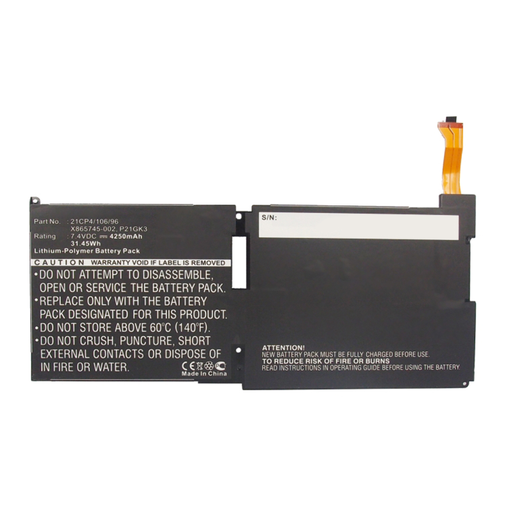 Synergy Digital Tablet Battery, Compatible with 21CP4/106/96 Tablet Battery (7.4V, Li-Pol, 4250mAh)