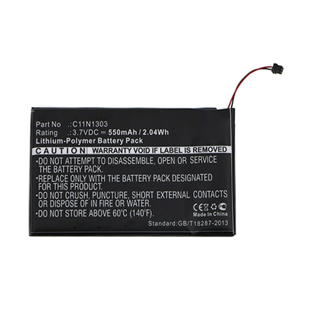 Synergy Digital Tablet Battery, Compatible with Asus C11N1303 Tablet Battery (Li-Pol, 3.7V, 550mAh)