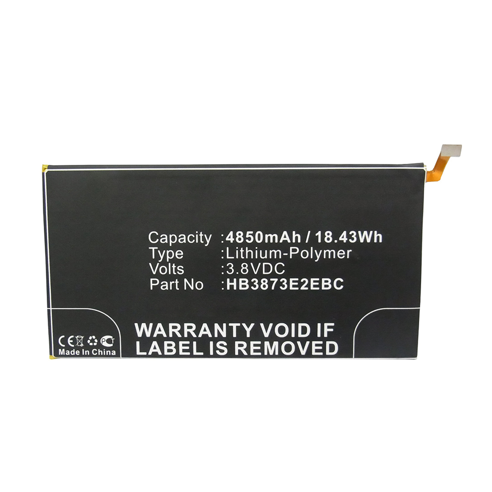Synergy Digital Tablet Battery, Compatible with Huawei HB3873E2EBC Tablet Battery (Li-Pol, 3.8V, 4850mAh)