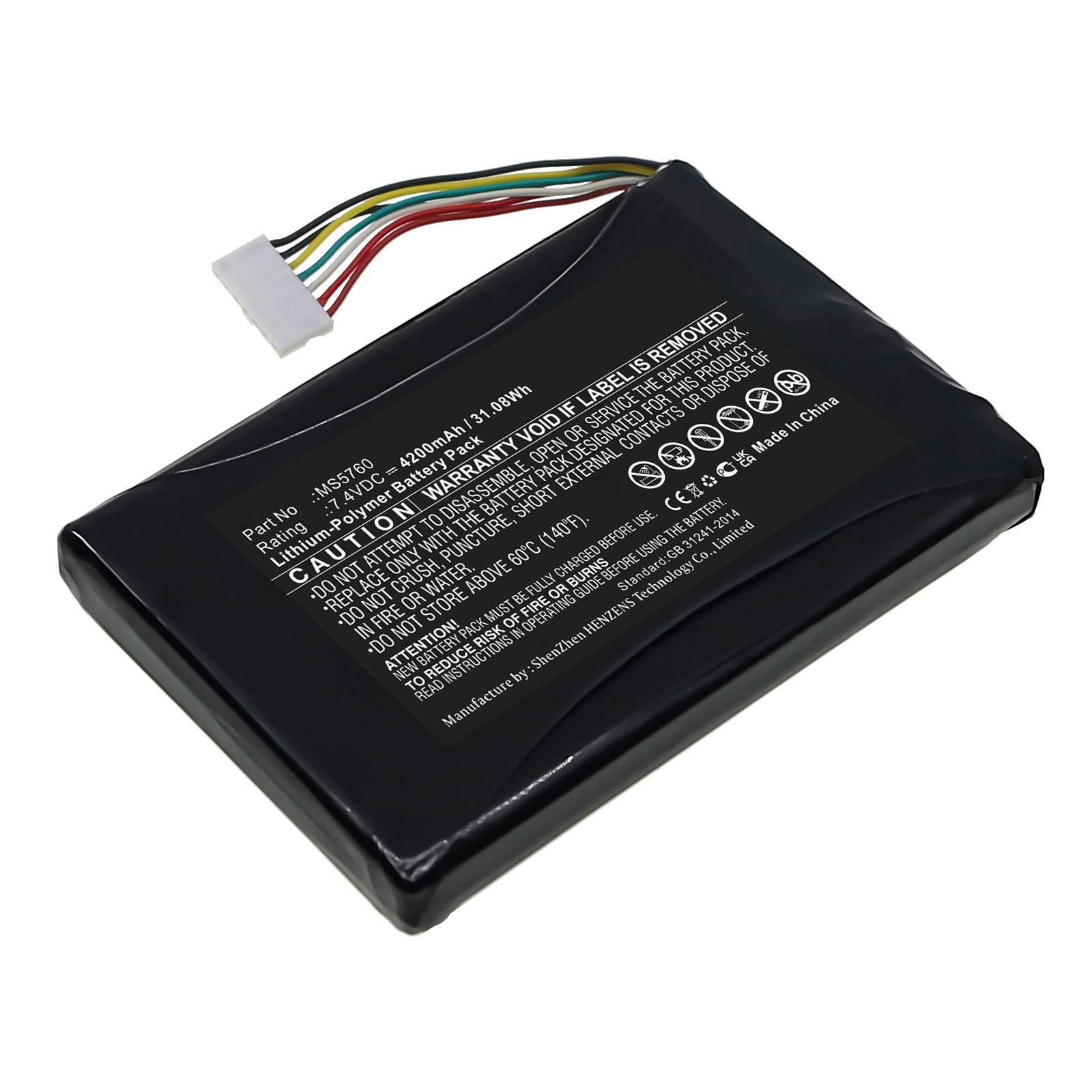 Synergy Digital Tablet Battery, Compatible with Trimble MS5760 Tablet Battery (Li-Pol, 7.4V, 4200mAh)