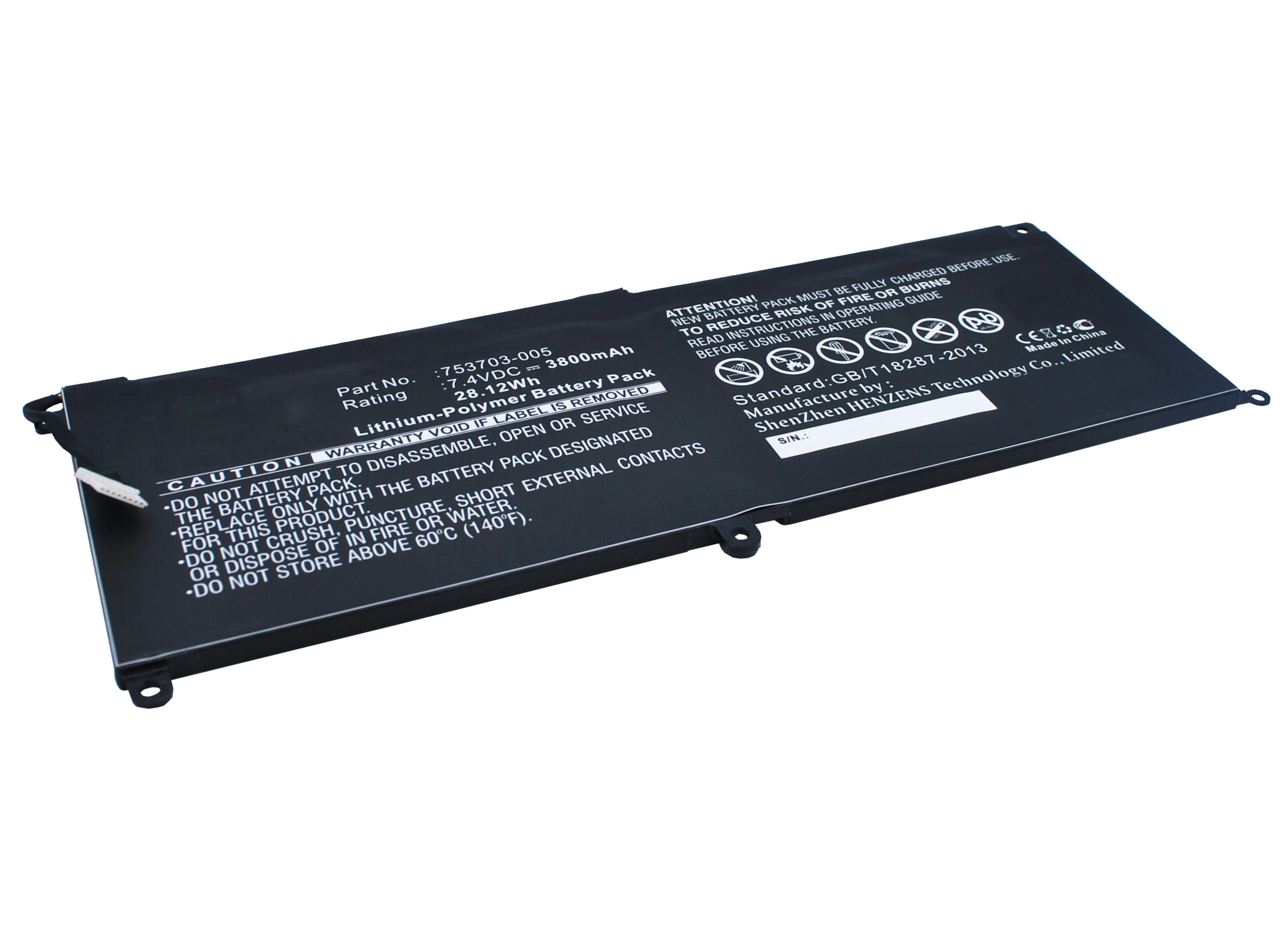 Synergy Digital Tablet Battery, Compatible with HP KK04XL Tablet Battery (Li-Pol, 7.4V, 3800mAh)