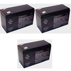 SLA7-12 Sealed Lead Acid Battery (12 Volt, 7 Ah) Ultra High Capacity - Set Of 3