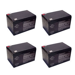 SLA10-12 Sealed Lead Acid Battery (12 Volt, 10 Ah) Ultra High Capacity - Set Of 4
