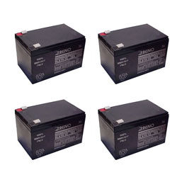 SLA10-12 Sealed Lead Acid Battery (12 Volt, 10 Ah) Ultra High Capacity - Set Of 4