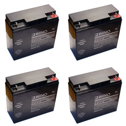 SLA17-12 Sealed Lead Acid Battery (12 Volt, 18 Ah) Ultra High Capacity - Set Of 4