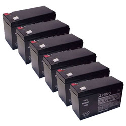 SLA7-12 Sealed Lead Acid Battery (12 Volt, 7 Ah) Ultra High Capacity - Set Of 6