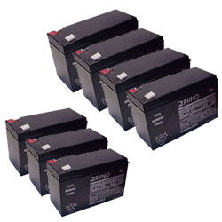 SLA7-12 Sealed Lead Acid Battery (12 Volt, 7 Ah) Ultra High Capacity - Set Of 7