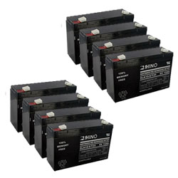 SLA10-6 Sealed Lead Acid Battery (6 Volt, 10 Ah) With .250 Faston, Ultra High Capacity - Set Of 8