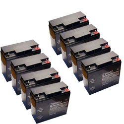 SLA17-12 Sealed Lead Acid Battery (12 Volt, 18 Ah) Ultra High Capacity - Set Of 8
