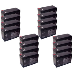 SLA7-12 Sealed Lead Acid Battery (12 Volt, 7 Ah) Ultra High Capacity - Set Of 16