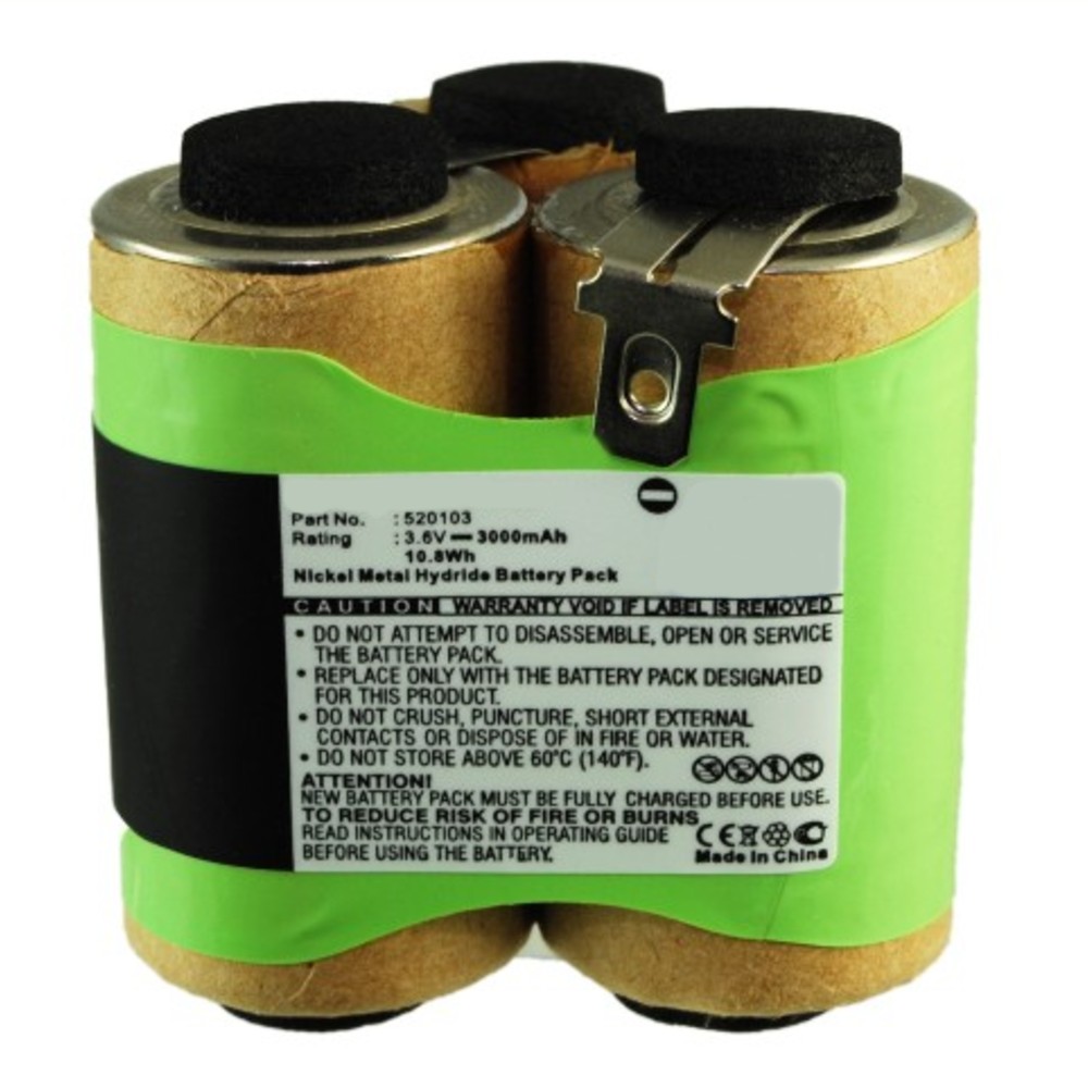 Synergy Digital Vacuum Cleaner Battery, Compatible with AEG 520103 Vacuum Cleaner Battery (Ni-MH, 3.6V, 3000mAh)