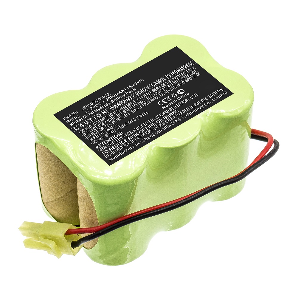 Synergy Digital Vacuum Cleaner Battery, Compatible with LG 6910G00003A Vacuum Cleaner Battery (Ni-MH, 7.2V, 2000mAh)