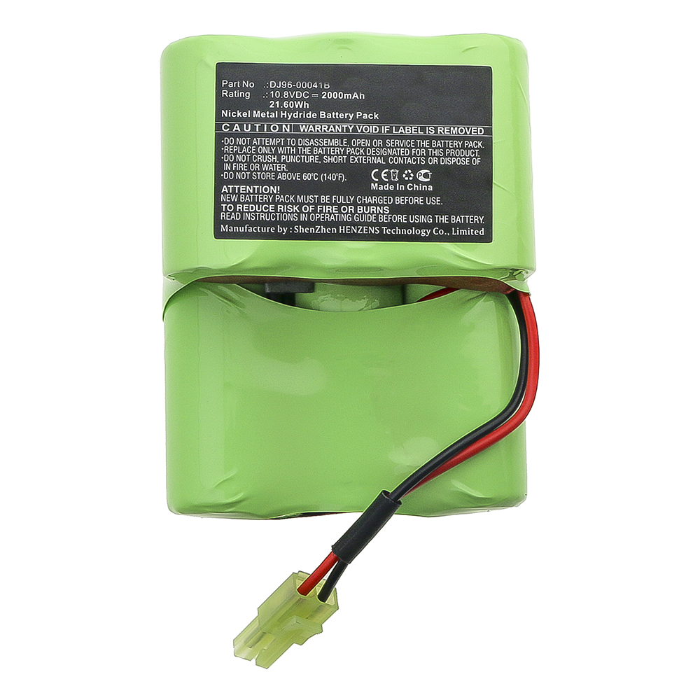 Synergy Digital Vacuum Cleaner Battery, Compatible with Samsung DJ96-00041B Vacuum Cleaner Battery (Ni-MH, 10.8V, 2000mAh)