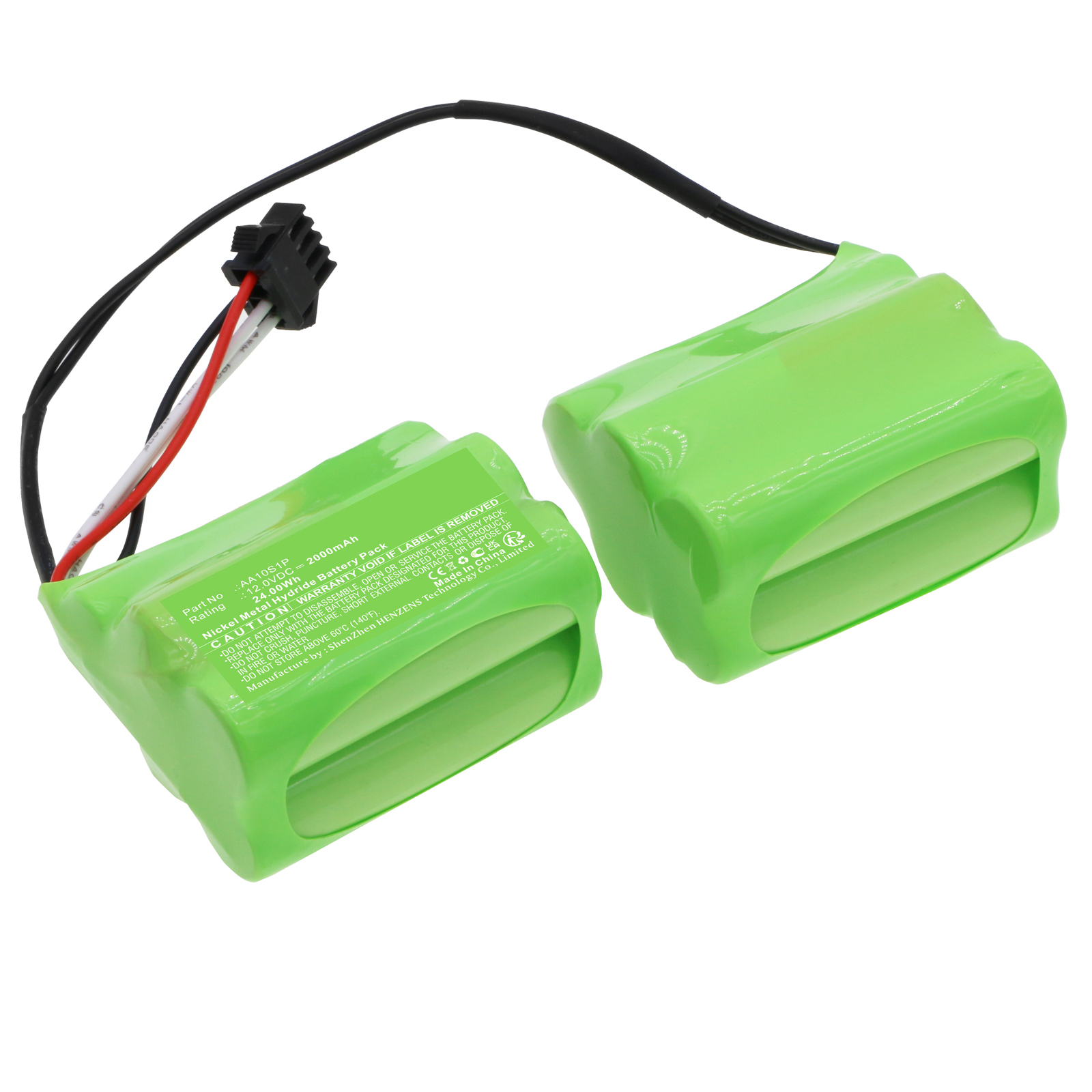 Synergy Digital Vacuum Cleaner Battery, Compatible with Ecovacs AA10S1P Vacuum Cleaner Battery (Ni-MH, 12V, 2000mAh)